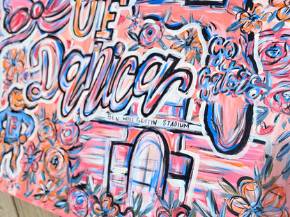 Custom Painted College Canvas